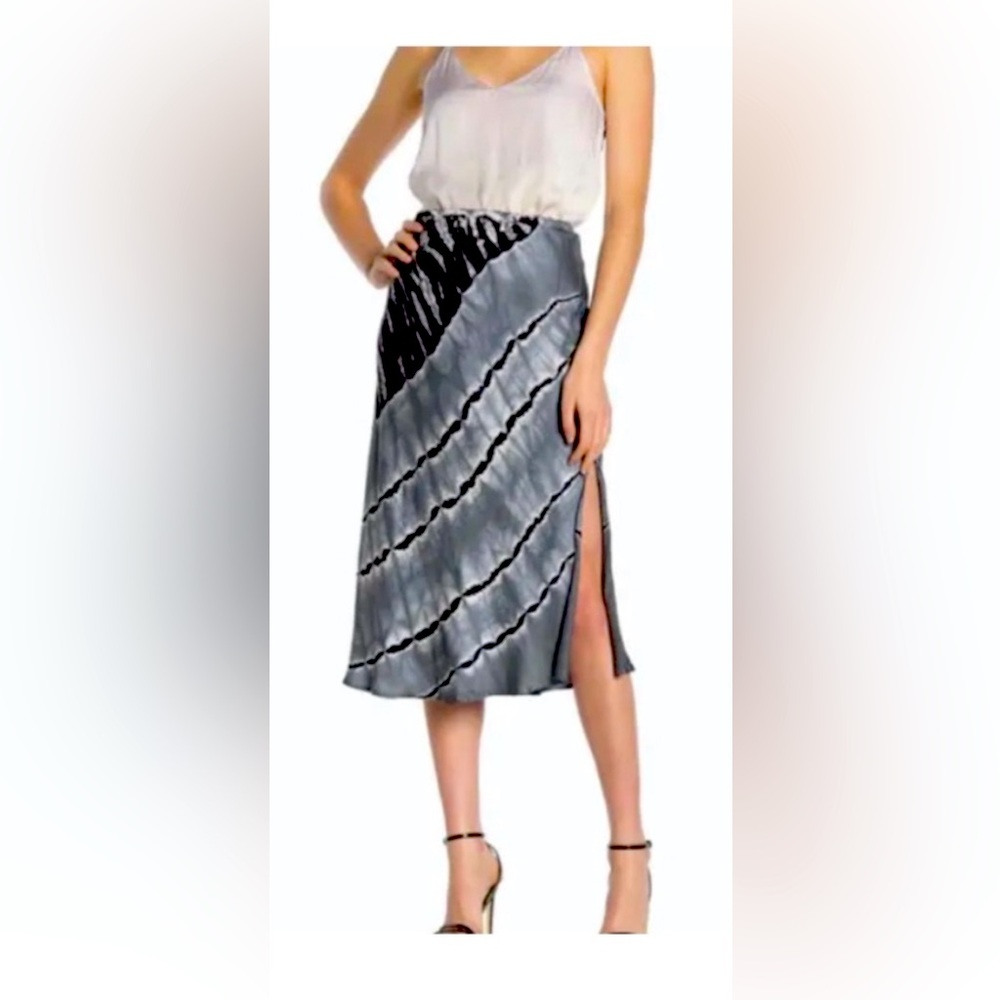 Young Fabulous & Broke Midi Tie Dye Skirt-Sz L